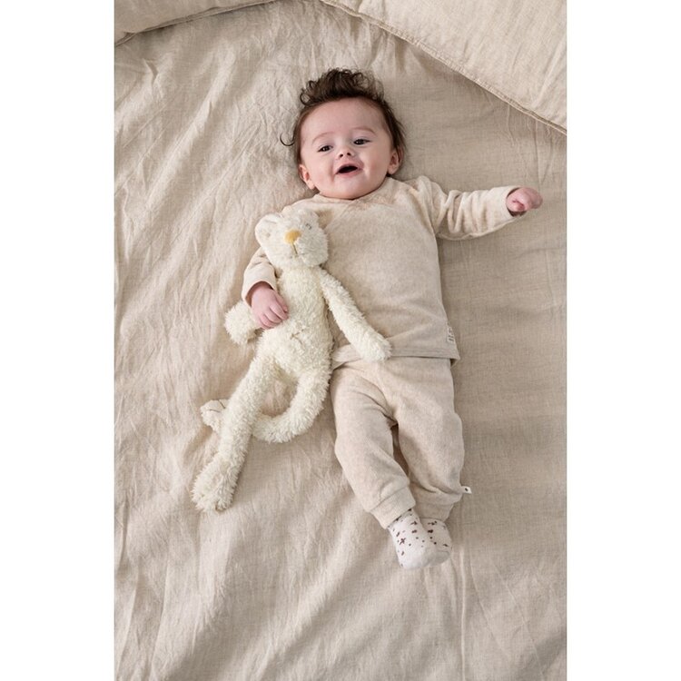 Feetje Overslag Shirt Velours Rib- Taupe Melange