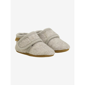 Enfant Baby wool slofjes - Sand Melange