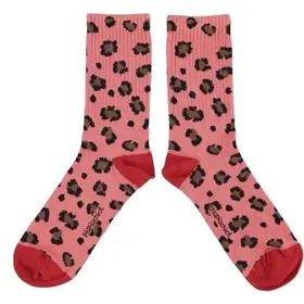 Piupiuchick Socks - Pink w/animal print