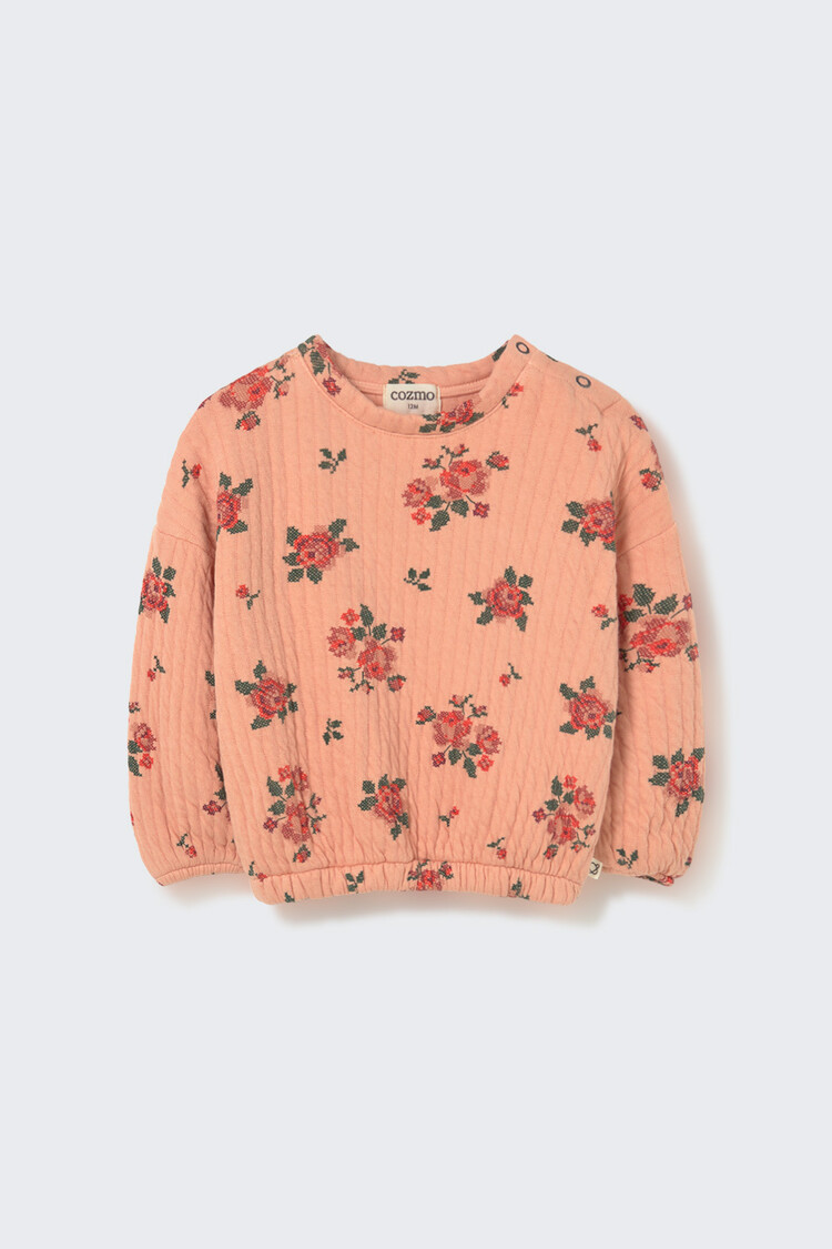 Cozmo Baby Sweatshirt Erin - Petal Floral Print