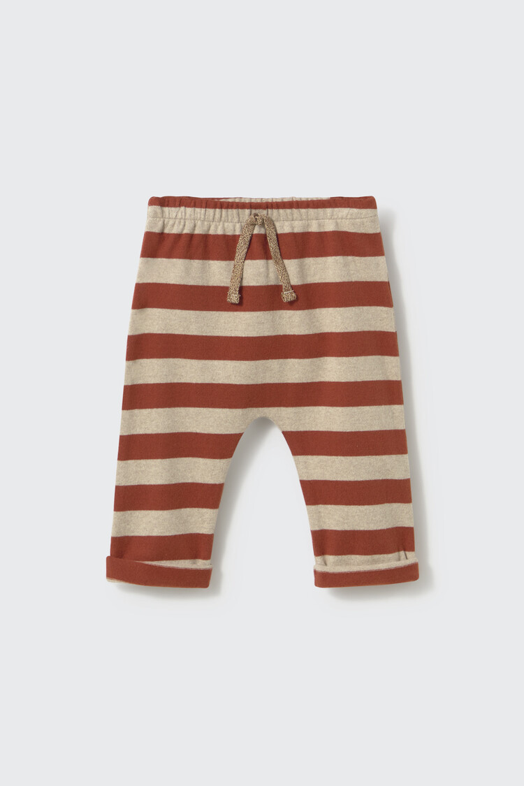Cozmo Baby Pants Zack - Ginger Stone Striped