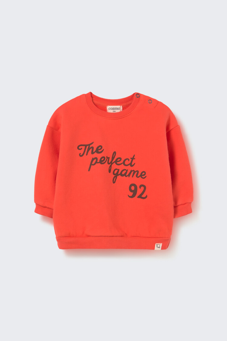 Cozmo Baby Sweatshirt Game - Spicy Orange