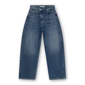 Homage Dean Curved Baggy With Slanted Fly - Dark Wash