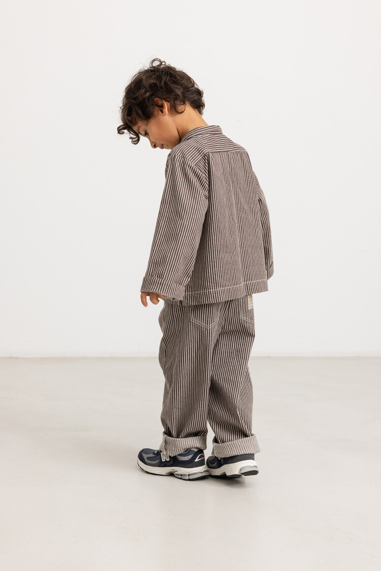 MarMar Soft Denim Bottom - Dark Brownie Stripe
