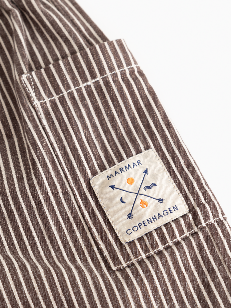MarMar Panto Soft Denim Bottom - Dark Brownie Stripe