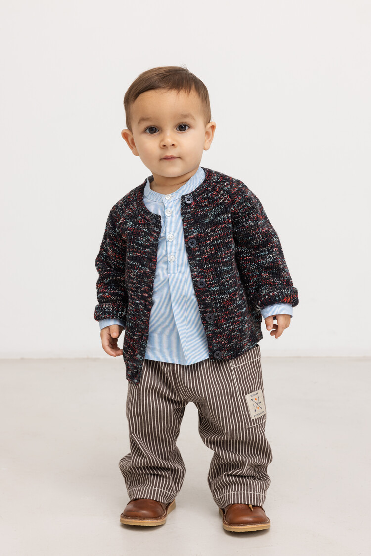 MarMar Panto Soft Denim Bottom - Dark Brownie Stripe