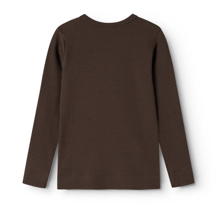 MarMar Plain Tee LS - Dark Roast