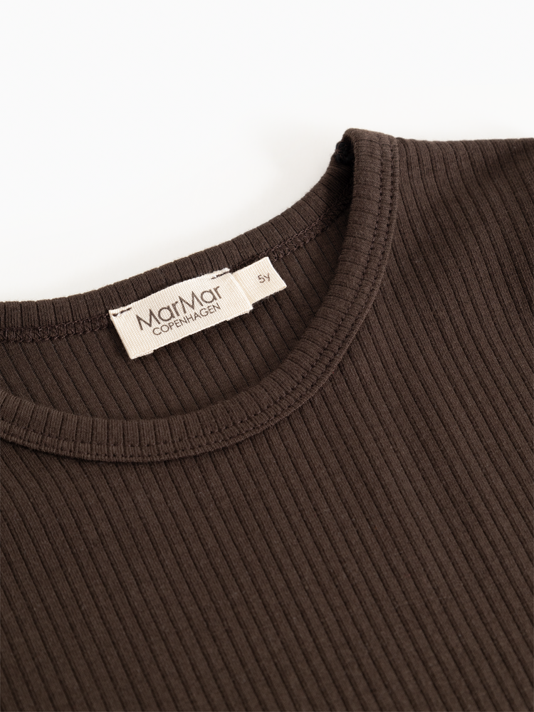 MarMar Plain Tee LS - Dark Roast