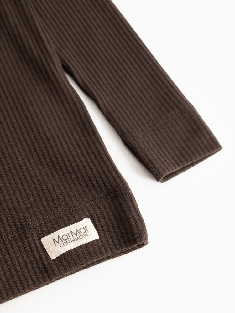 MarMar Plain Tee LS - Dark Roast