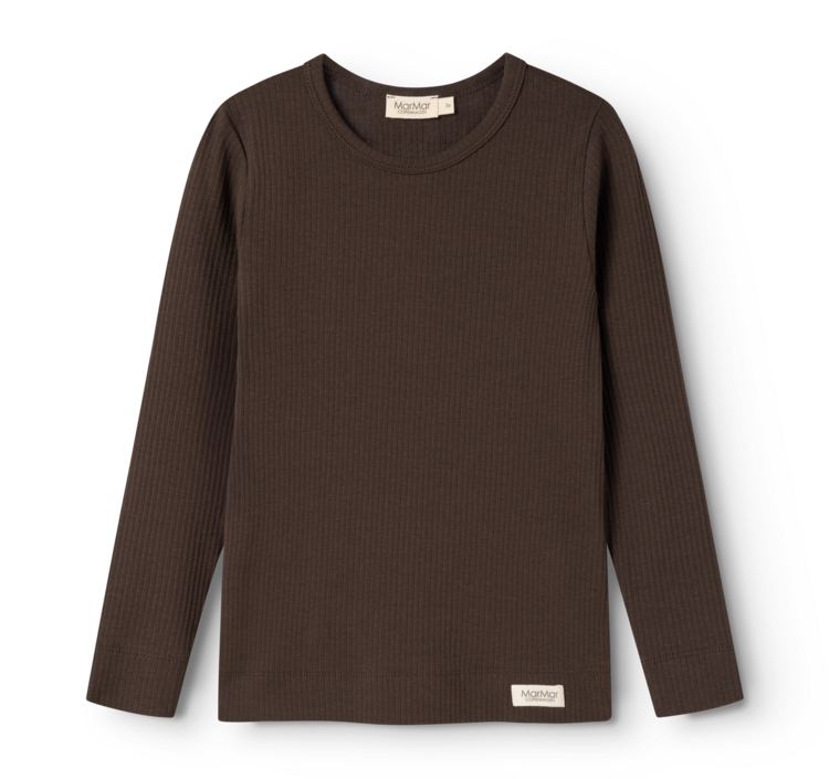 MarMar Plain Tee LS - Dark Roast