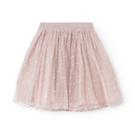 MarMar Solvig Ballerina Skirt - Cloud Gray Hearts
