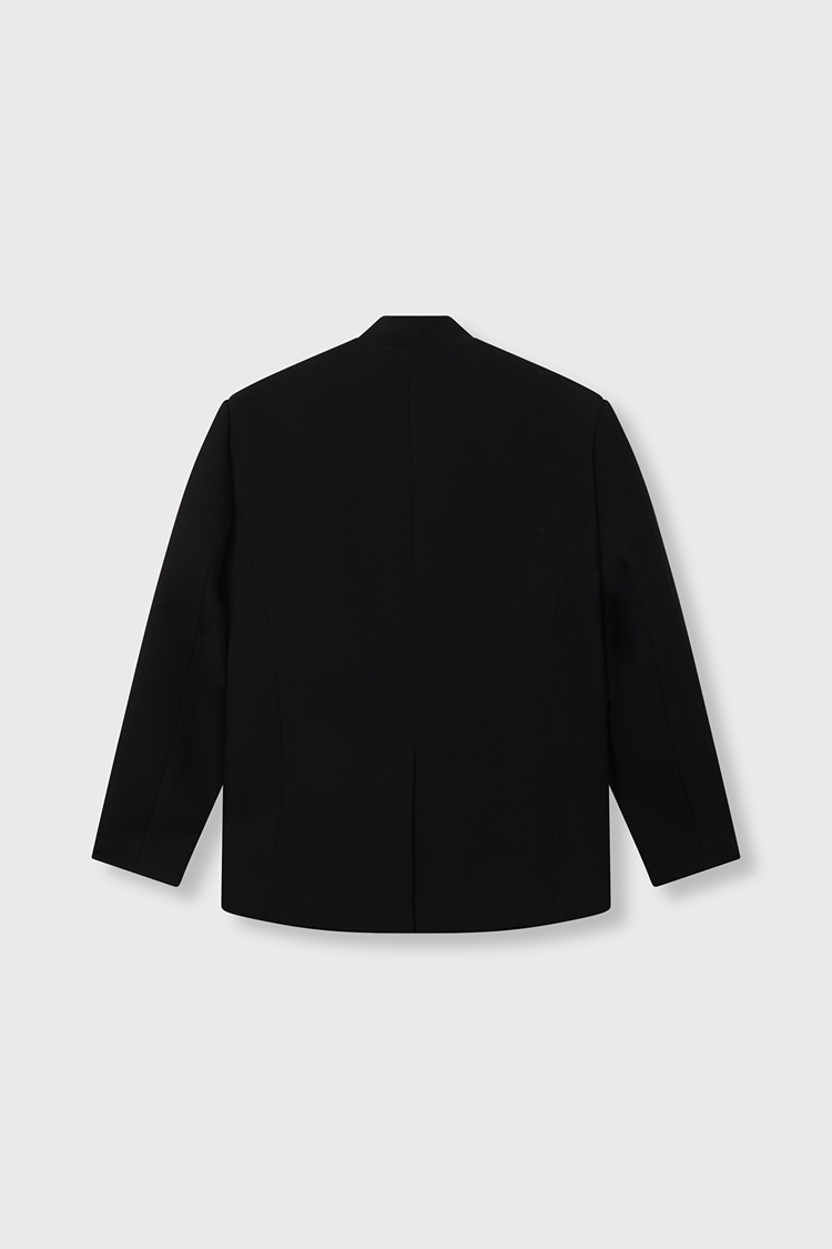 Alix the label Woven Militaire Blazer - Black