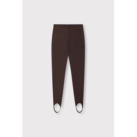 Alix the label Knitted Clean Legging - Deep Brown