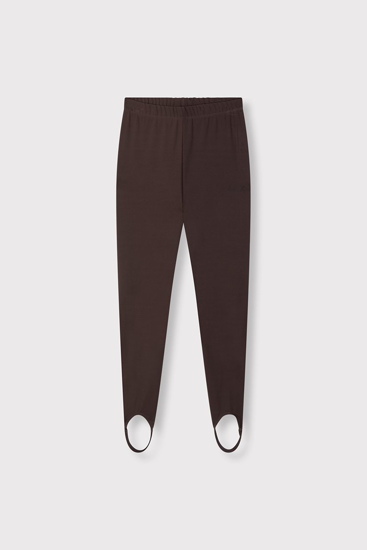 Alix the label Knitted Clean Legging - Deep Brown