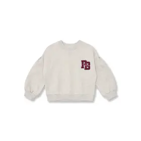 Petit Blush Easy Sweater PB Logo - Grey Melange
