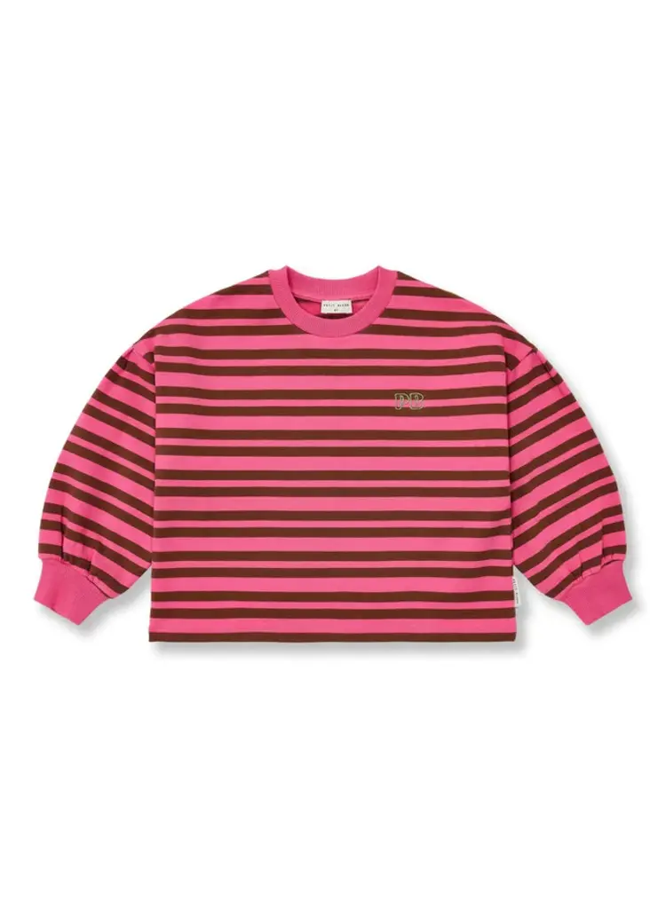Petit Blush Easy Sweater Stripe - Pink/Brown