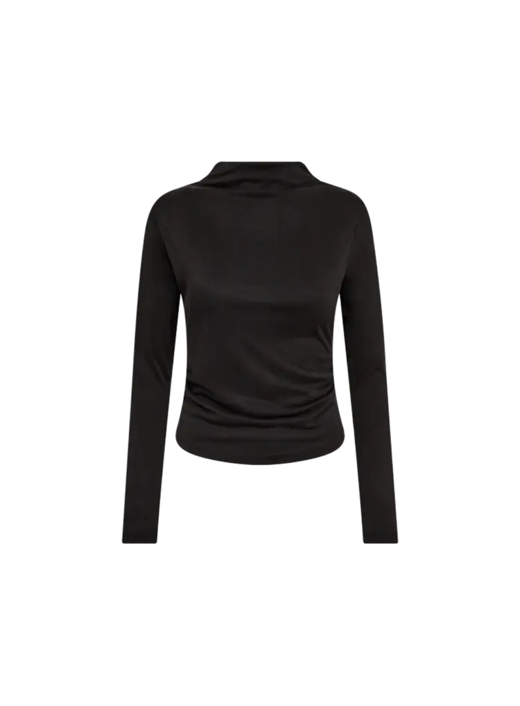 Co'Couture Camilla Padded LS Blouse - Black