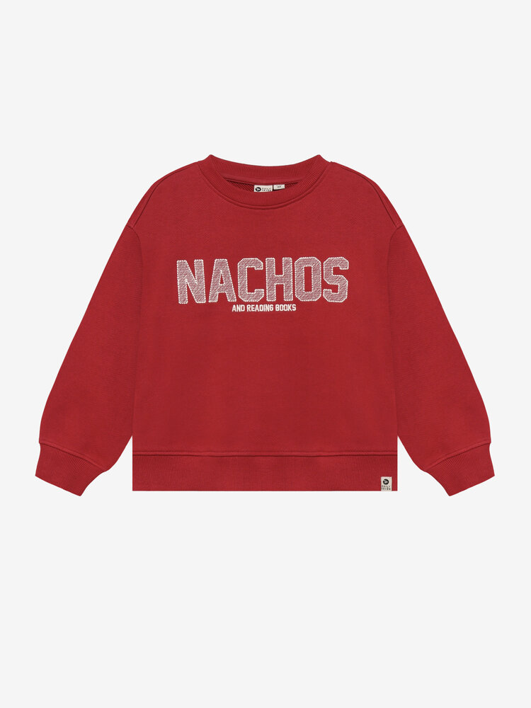 Daily7 Oversized Sweater Artwork - Rytmic Red