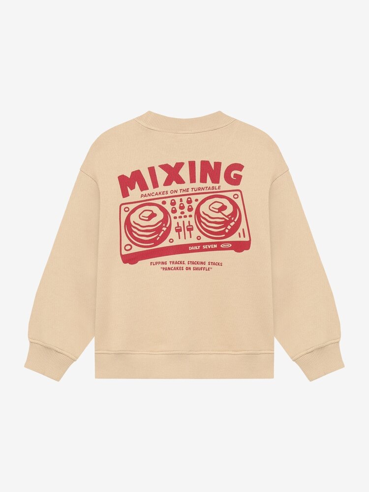 Daily7 Oversized Sweater Backprint - Ginger Root