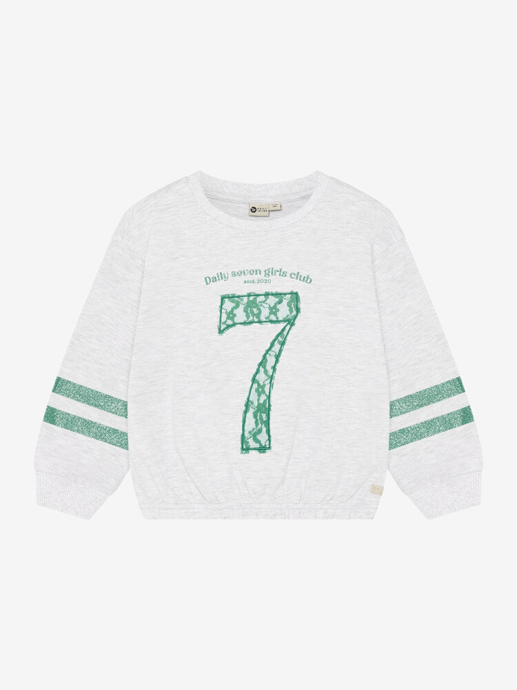Daily7 T-shirt Longsleeve Seven - Light Grey Melange