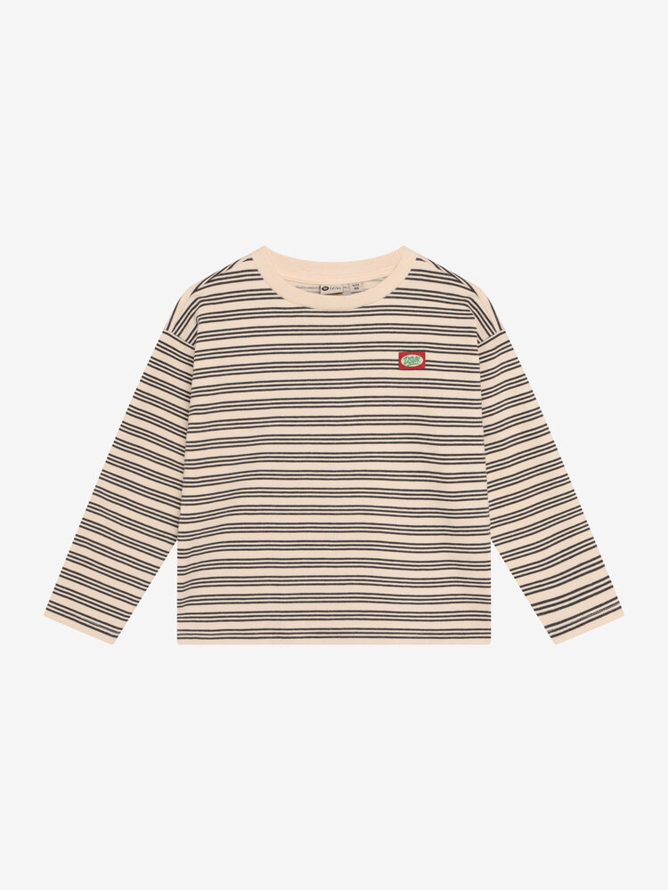 Daily7 T-Shirt Longsleeve Striped - Sandshell