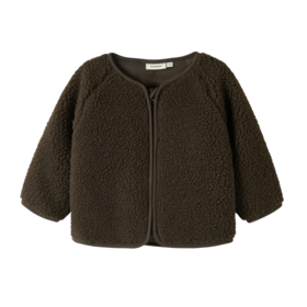 Lil'Atelier Baby Nalo Sherpa Jacket - Dark Earth