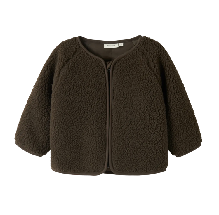Lil'Atelier Baby Nalo Sherpa Jacket - Dark Earth