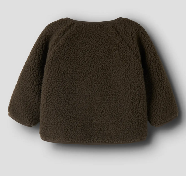Lil'Atelier Baby Nalo Sherpa Jacket - Dark Earth
