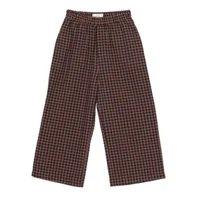Brunobruno Francis Seersucker Pants - Marron Plum Check