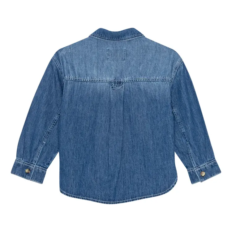 Brunobruno Ina Denim Shirt - Mid Blue Denim