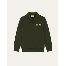 Les Deux College Rugby Polo Sweatshirt - Rosin Green