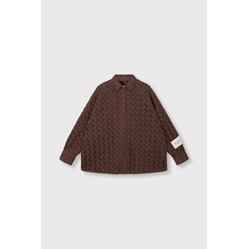 Alix the label Woven Pleated Blouse - warm brown