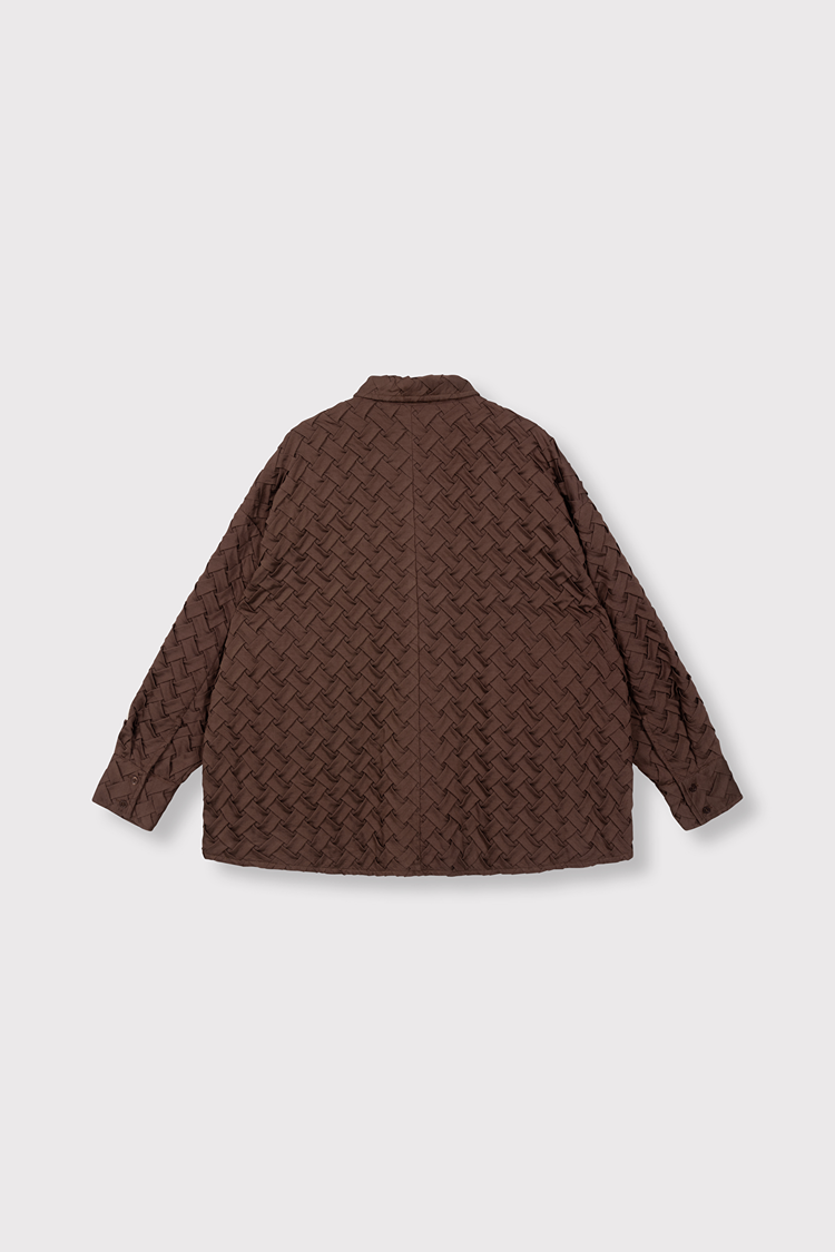 Alix the label Woven Pleated Blouse - warm brown