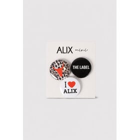 Alix the label Kids Pin Buttons - Multicolour