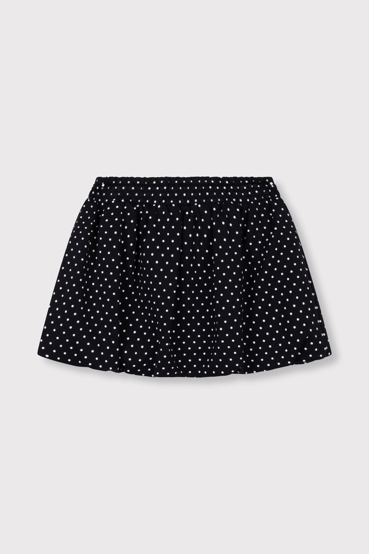 Alix the label Kids Woven Dot Skirt - Black/White