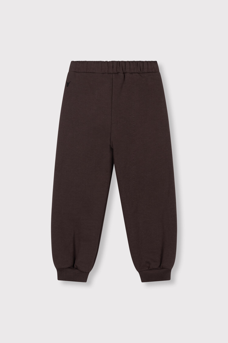 Alix the label Kids Knitted Pintuck Pants - Warm Brown