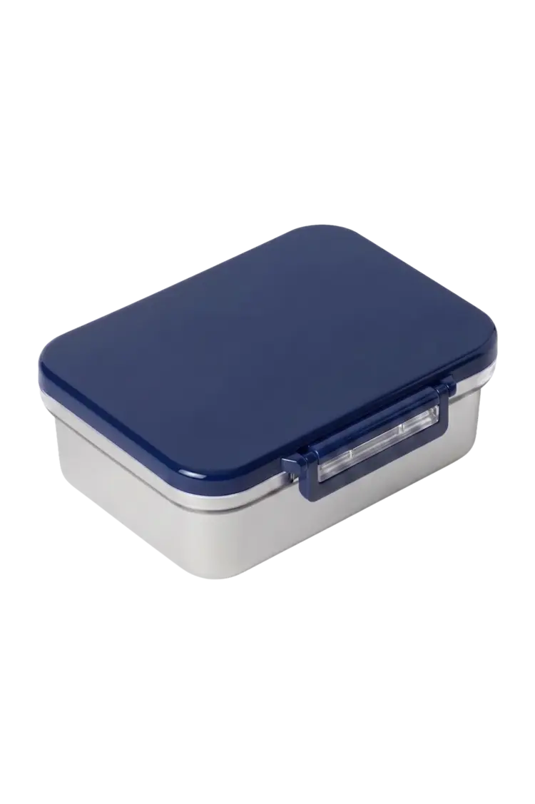 Studio Noos RVS Lunchbox - Dark Blue