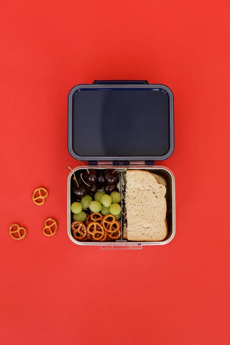 Studio Noos RVS Lunchbox - Dark Blue