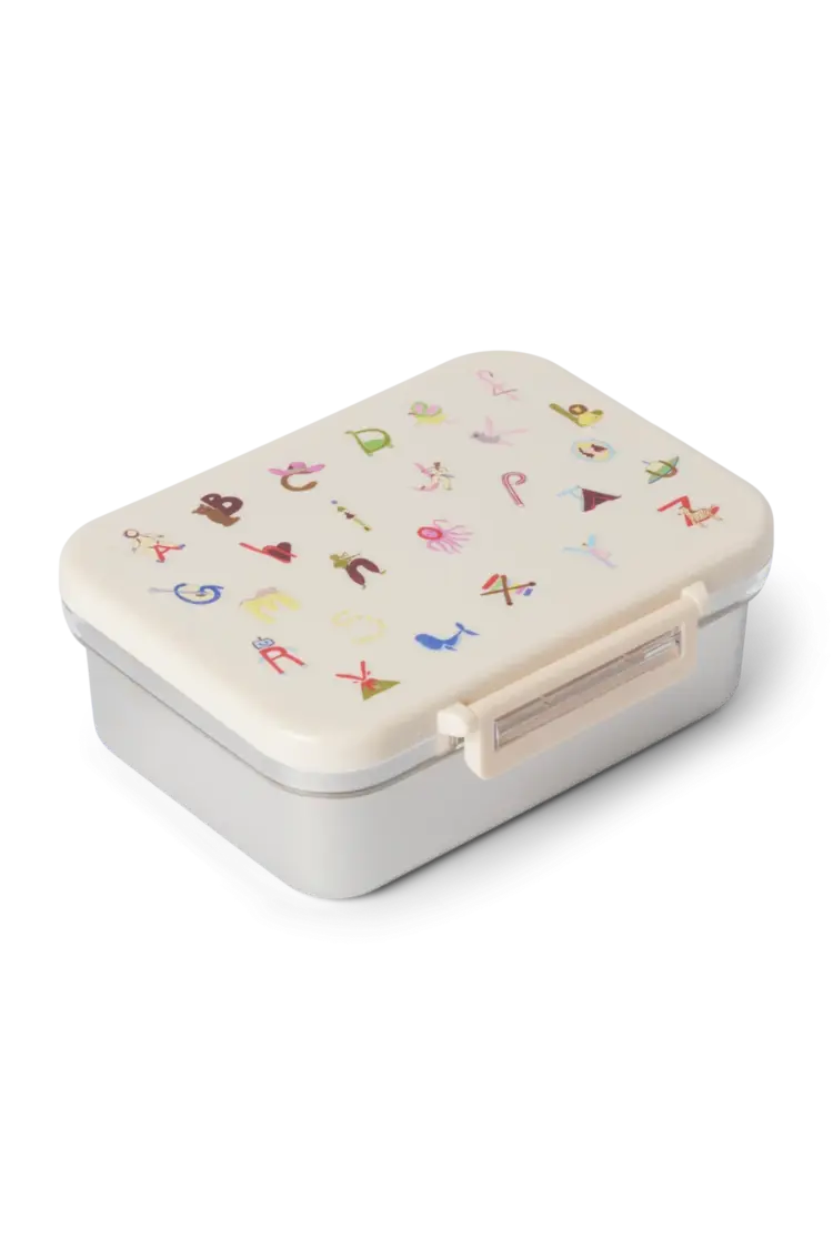 Studio Noos RVS Lunchbox - Alphabet