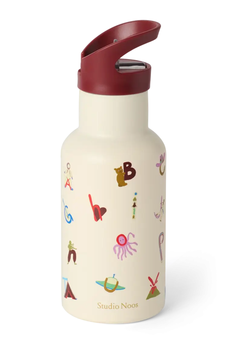 Studio Noos Drink Bottle Small - Alphabet
