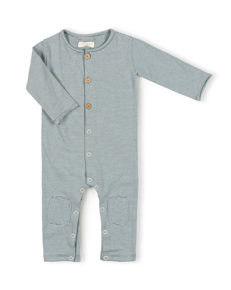 Nixnut Butt onesie - Snow Stripe