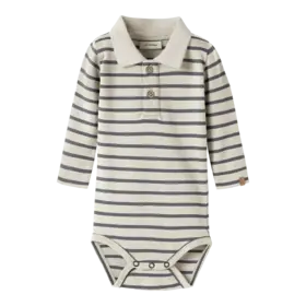 Lil'Atelier Baby Limia Ls Polo Body - Poppy Seed