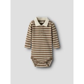 Lil'Atelier Baby Limia Ls Polo Body - Turttledove