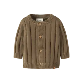 Lil'Atelier Baby Omon Ls Knit  - Kangaroo