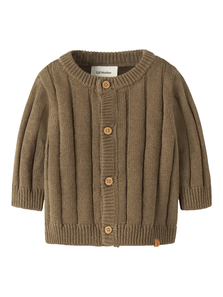Lil'Atelier Baby Omon Ls Knit  - Kangaroo