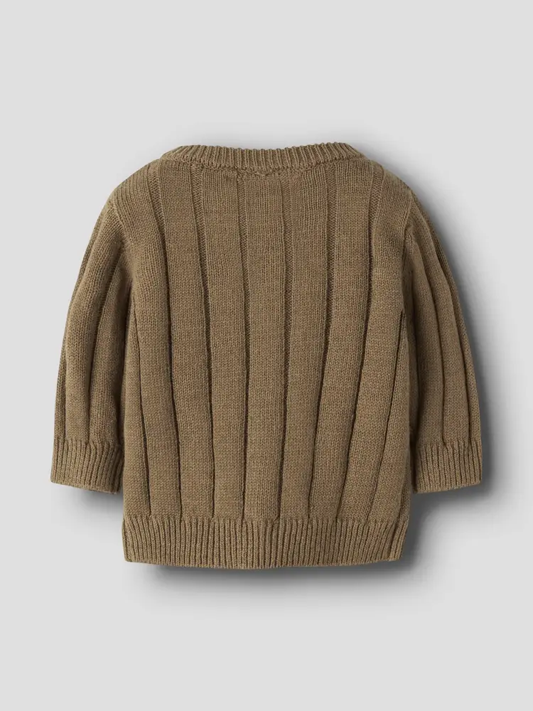 Lil'Atelier Baby Omon Ls Knit  - Kangaroo