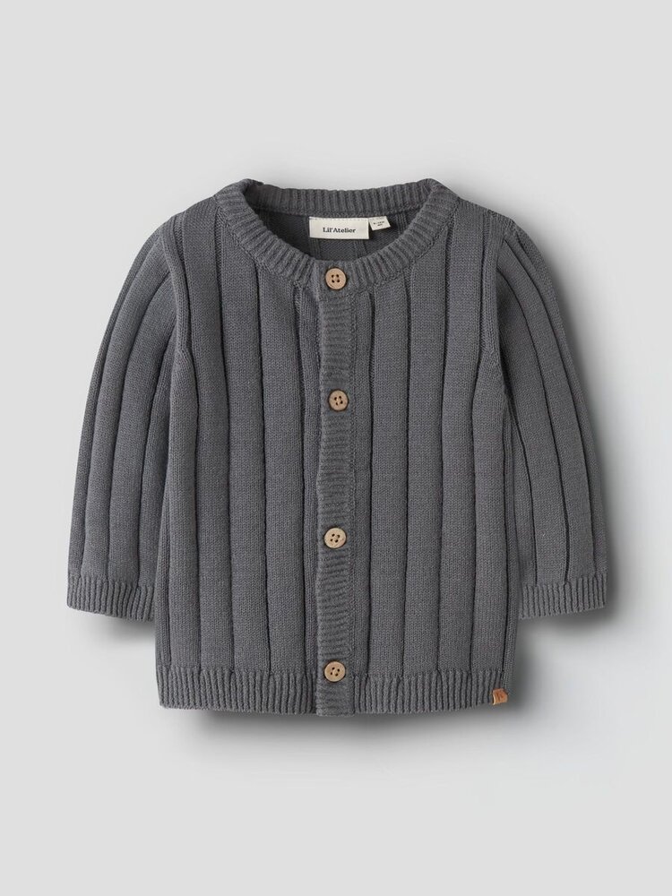 Lil'Atelier Baby Omon Ls Knit  - Poppy Seed