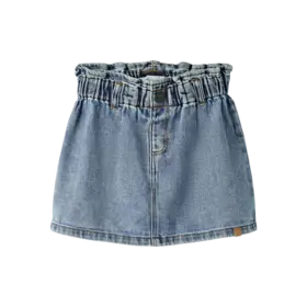 Lil'Atelier Karole Denim Skirt - Medium Blue Denim