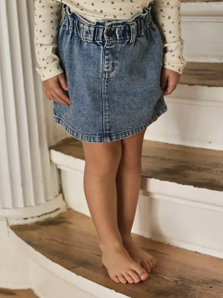Lil'Atelier Karole Denim Skirt - Medium Blue Denim