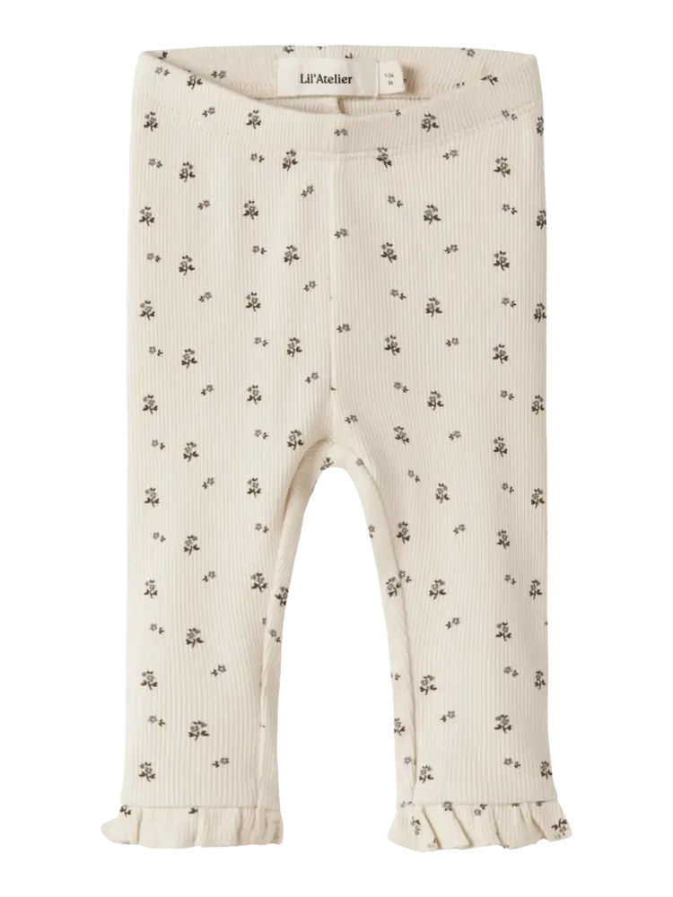 Lil'Atelier Baby Lago Slim Legging - Blue Flower